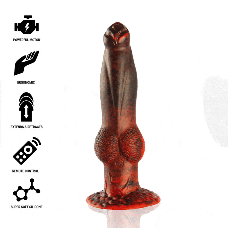 EPIC - PROMETHEUS DILDO TITAN IN FIAMME TELECOMANDO RICARICABILE  