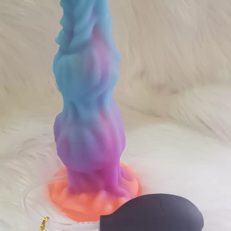 Dildo Triton con pompetta per spruzzo