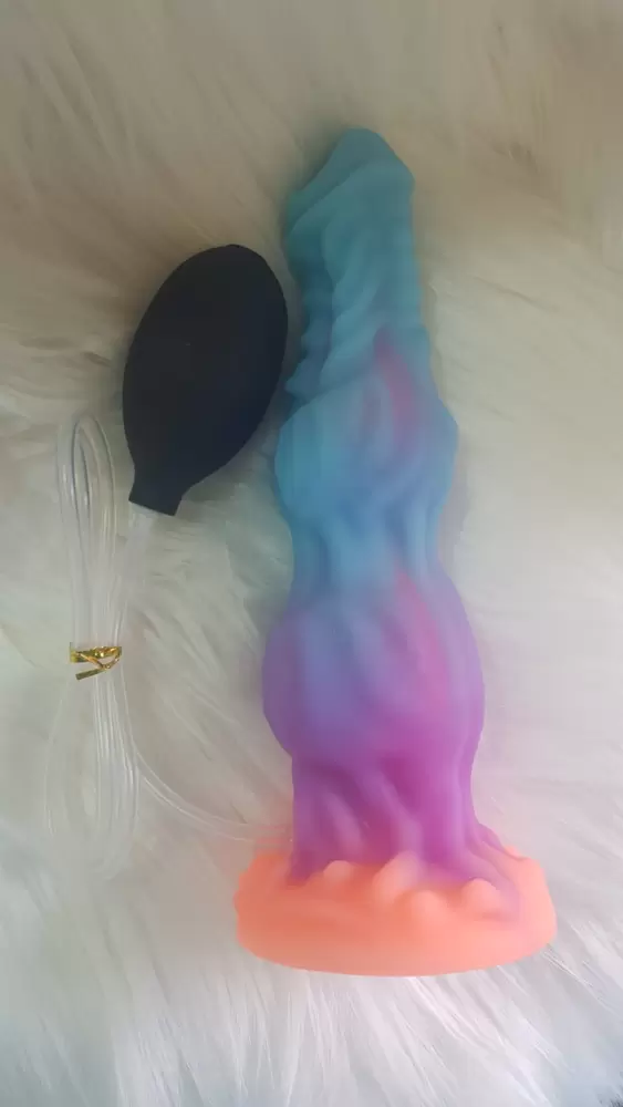 Dildo Triton con pompetta per spruzzo  