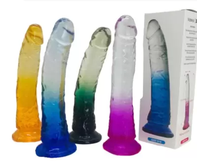 Dildo realistico trasparente QSD-016 