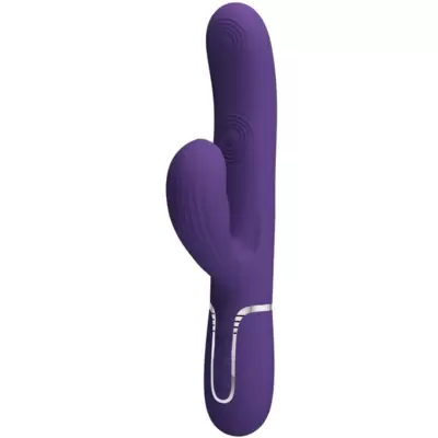 PRETTY LOVE - VIBRATORE PERLITA G-SPOT 3 IN 1 MULTIFUNZIONE VIOLA 