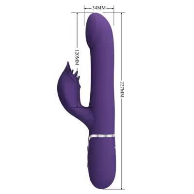 PRETTY LOVE - ZALIN PERLE VIBRATORE RABBIT 4 IN 1 VIOLA 