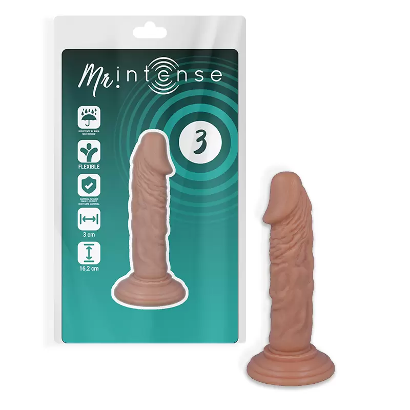 MR INTENSE - 3 PENE REALISTICO 16.2 CM -O- 3 CM  