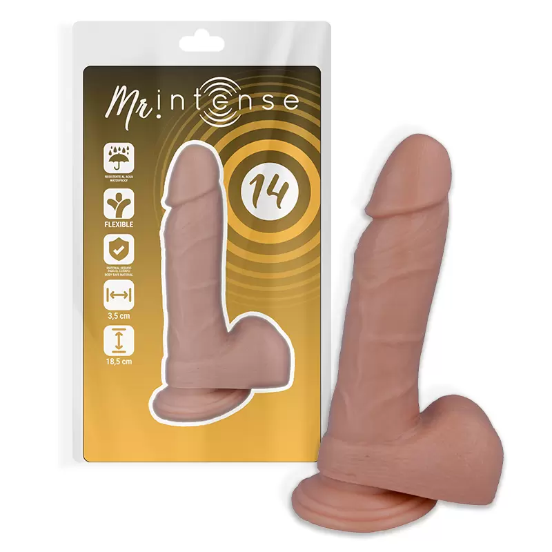 MR INTENSE - 14 PENE REALISTICO 18.5 CM -O- 3.8 CM  