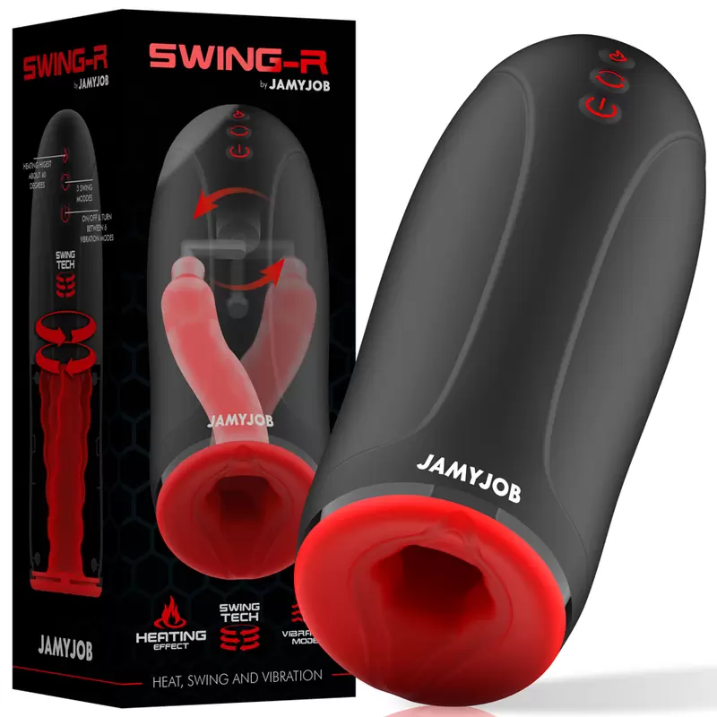 JAMYJOB - EFFETTO RISCALDANTE SWING-R, SWING TECH E MASTURBATORE VIBRANTE  