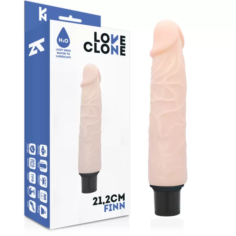 LOVECLONE - VIBRATORE AUTOLUBRIFICANTE FINN 21.2 CM -O- 3.8 CM  