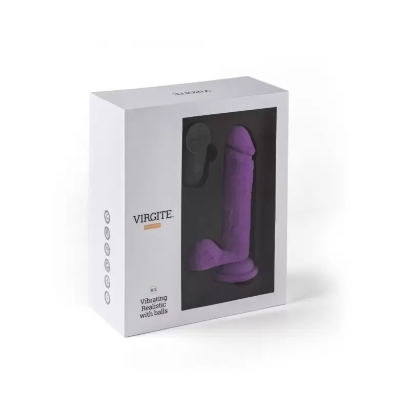 Virgite - Vibratore Realistico Ricaricabile R12 - 5,5" - Viola