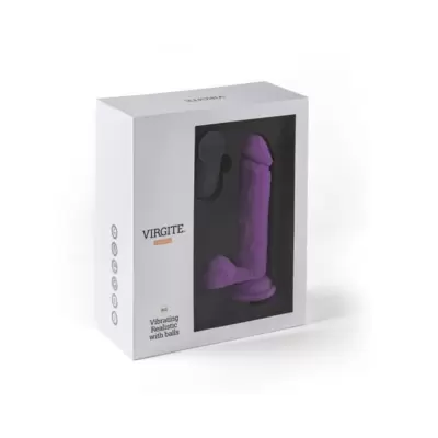 Virgite - Vibratore Realistico Ricaricabile R12 - 5,5  - Viola 