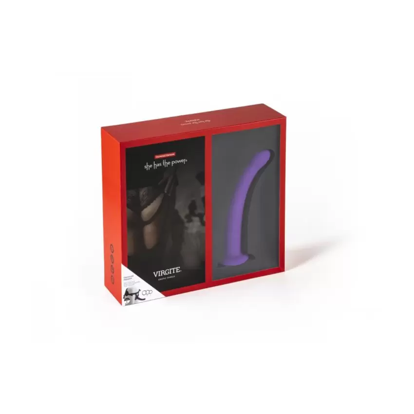 Virgite - Strap-On Taglia L con Dildo 7  Viola  