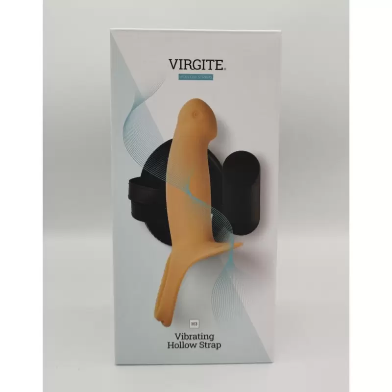 Virgite - Strap-On Cavo Vibrante H3 - Taglia S - Color Carne