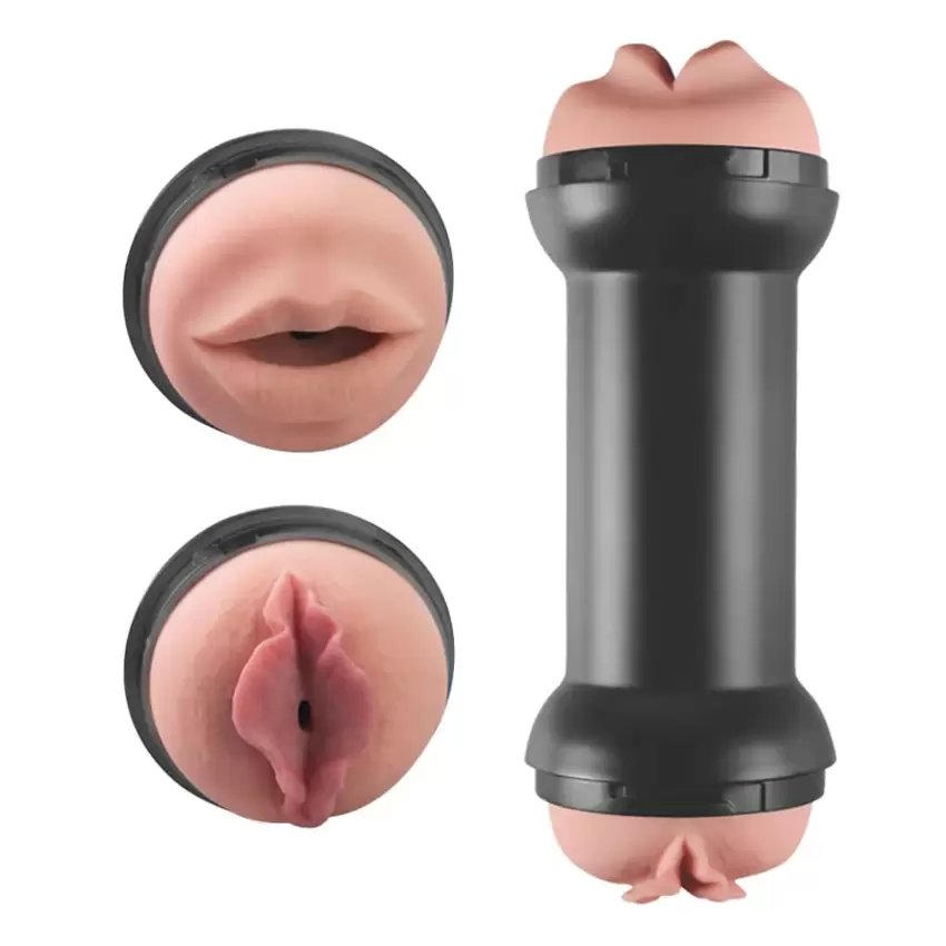 Masturbatore Double Stroker vagina e bocca  