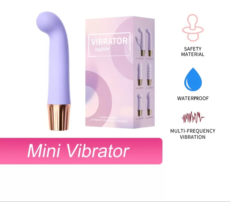 Vibratore ricaricabile in silicone rosa con dieci modalità di vibrazione e stimolatore del punto G   