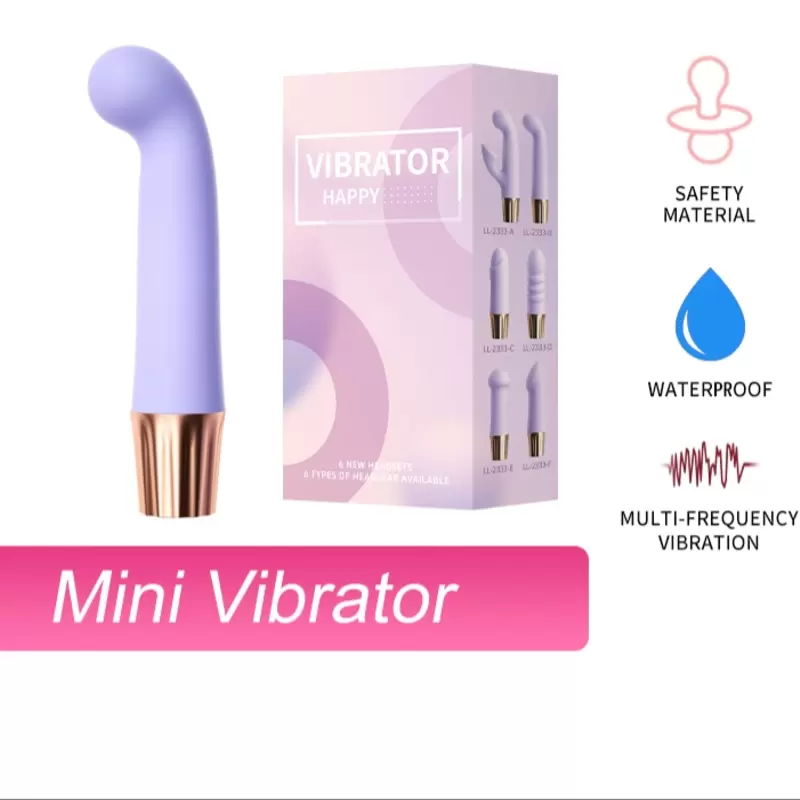 Vibratore ricaricabile in silicone rosa con dieci modalità di vibrazione e stimolatore del punto G 